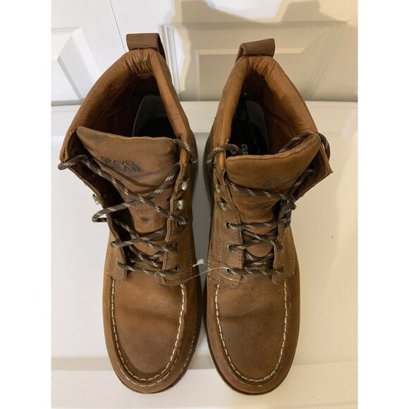 Gravel‎ Gear Men’s Sz 14M 6in Leather Moc Wedge Boot Brown NT008-2 - Picture 3 of 10